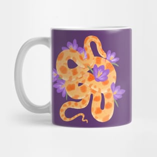 Corn Snake and Crocus Mug